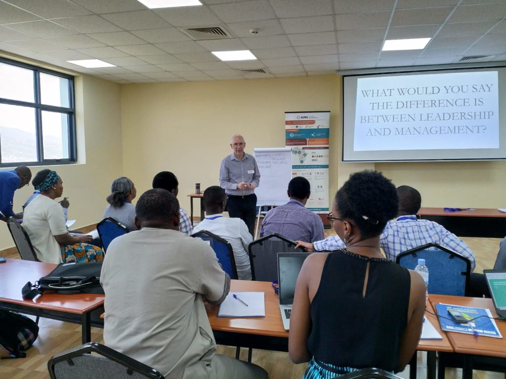 A member of Office for National Statistics delivering “Training for trainers” to a room full of people 